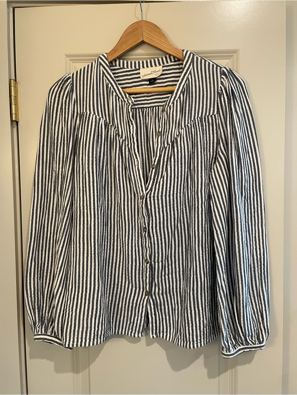 Universal Thread Stripe Button-Down Shirt